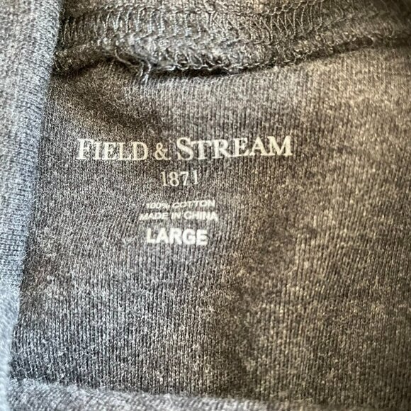 Field & Stream Unisex Sweatshirt Mock Neck Long Sleeve Pullover Men's Large Gray - Picture 8 of 8